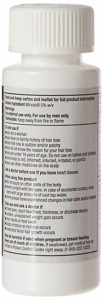 Kirkland Signature 5% Minoxidil Solution, Hair Regrowth Treatment For Men- 6 Month Supply