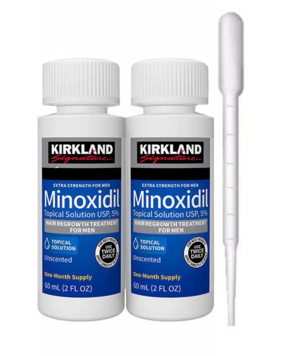 Kirkland Signature 5% Minoxidil Solution, Hair Regrowth Treatment For Men- 2 Month Supply