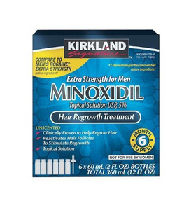 Kirkland Minoxidil Extra Strength for Men Hair Treatment 6 Months Supply