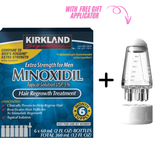 Kirkland Signature 5% Minoxidil Solution, Hair Regrowth Treatment For Men- 6 Month Supply + Liquid Applicator